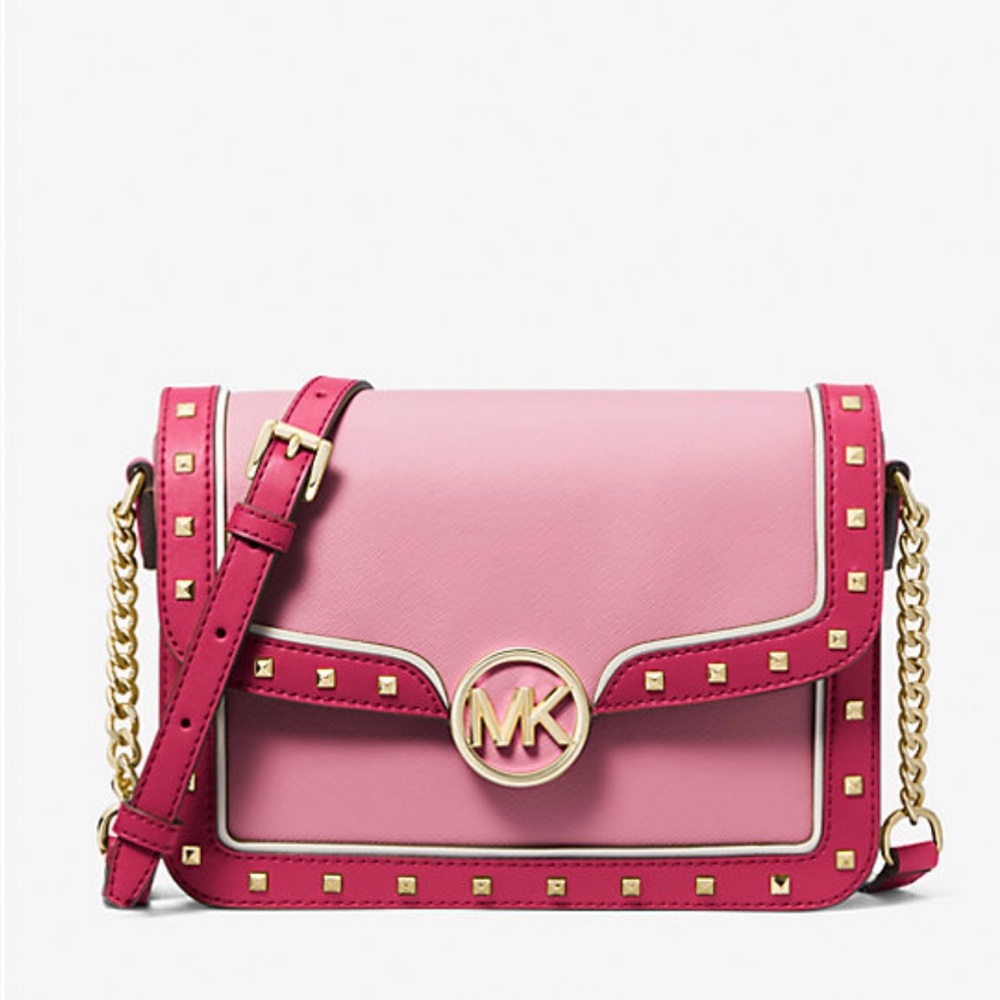 NWT Michael Kors pink studded purse - Picture 4 of 6